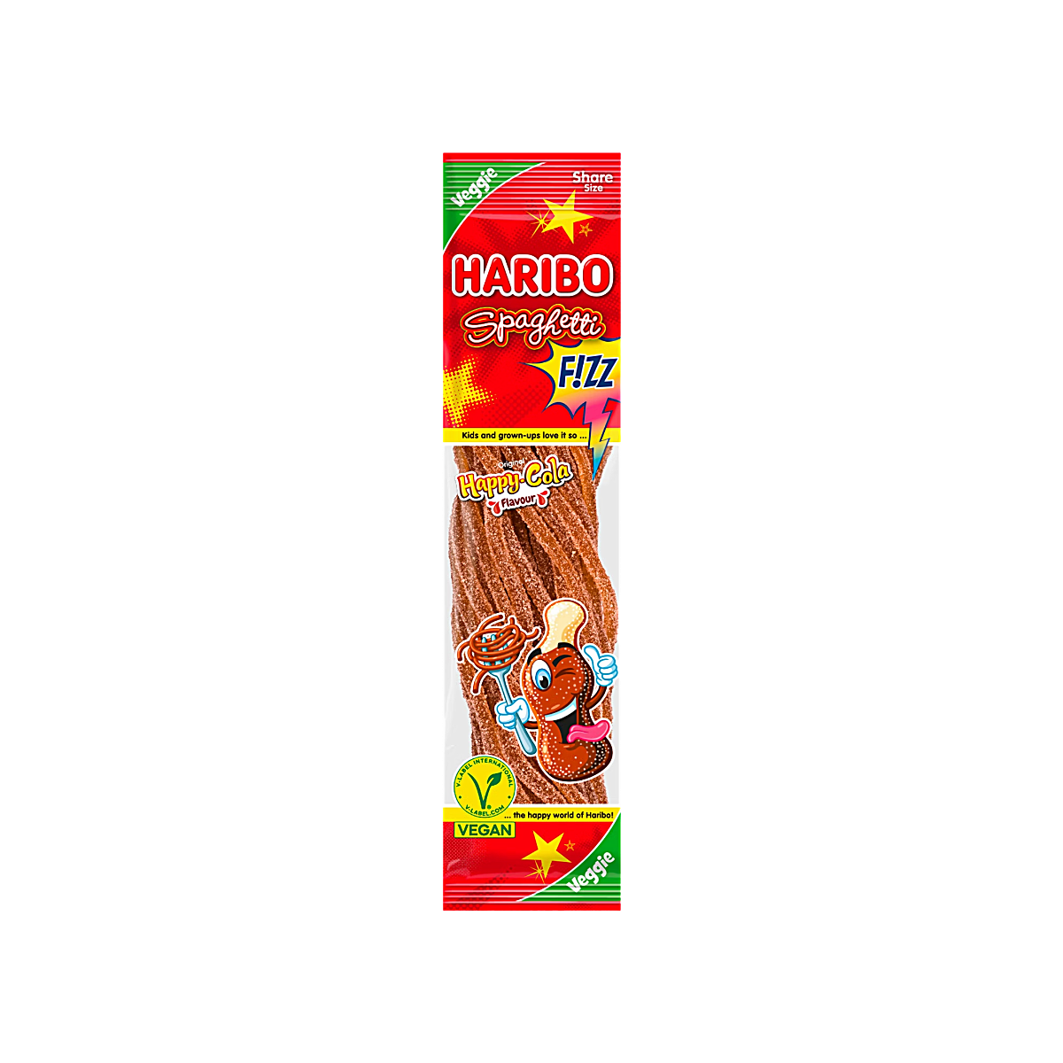 Spain - Haribo Spaghetti Happy Cola Flavour Candy (200g)