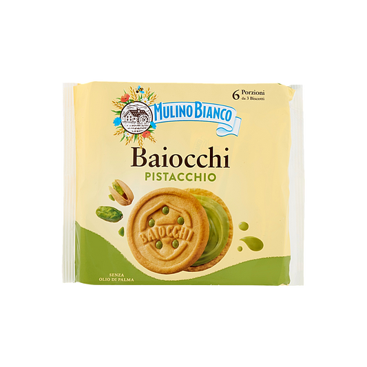 Italy - Mulino Bianco Baiocchi Pistachio Biscuits (6 packs, 168g)