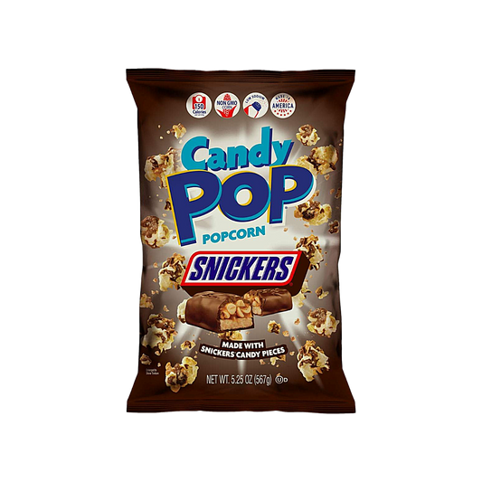 USA - Snickers x Candy Pop Chocolate Drizzled Popcorn (149g)