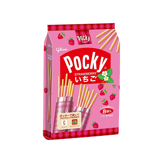 Japan - Pocky Strawberry Flavoured Sticks Crackers (94g)
