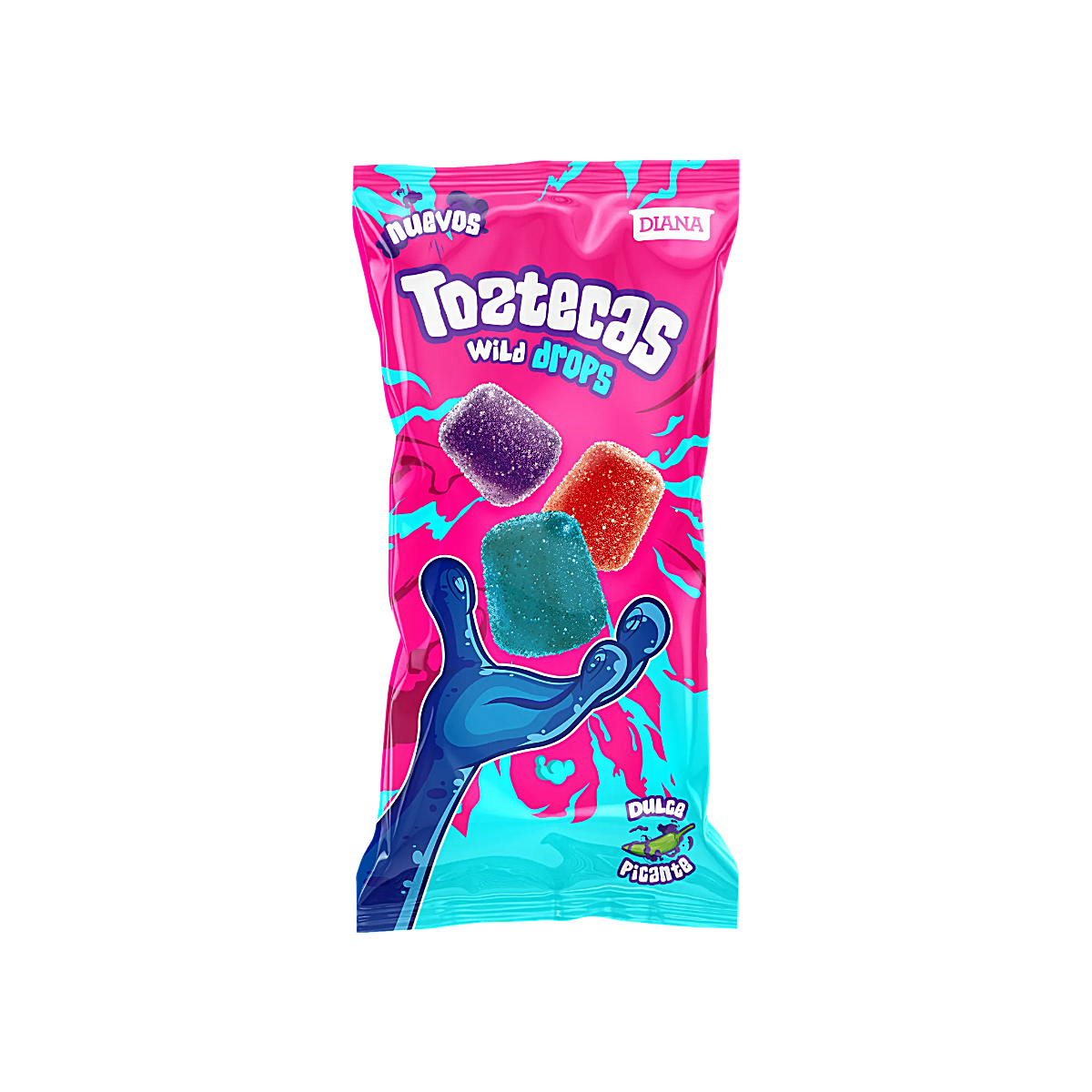 El Salvador - Toztecas Wild Drops Fruit Flavours & Spicy Chili Sweet Spicy Candy (80g)