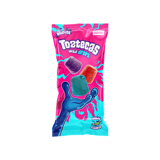 El Salvador - Toztecas Wild Drops Fruit Flavours & Spicy Chili Sweet Spicy Candy (80g)