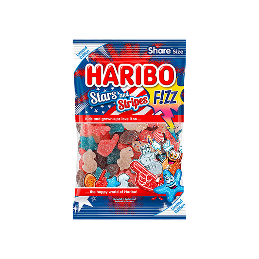 Germany - Haribo Stars and Stripes Sour Candy (175g)