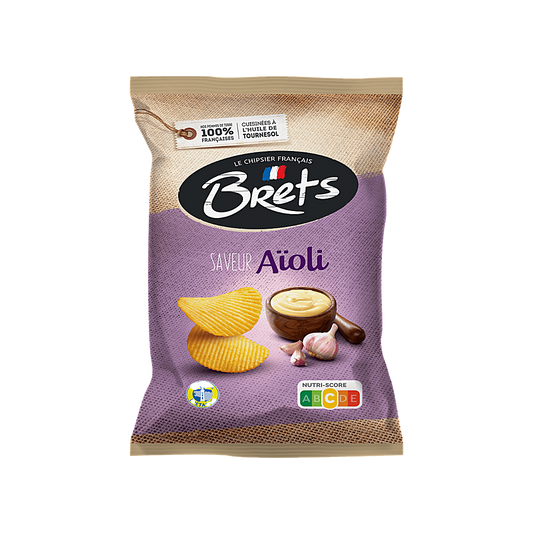 France - Brets Aioli Garlic & Herb Flavour Chips (125g)