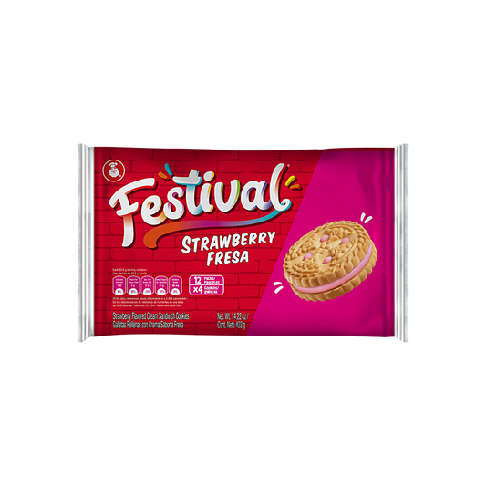 Colombia - Festival Strawberry Cookies Celebration Party Snack (403g)