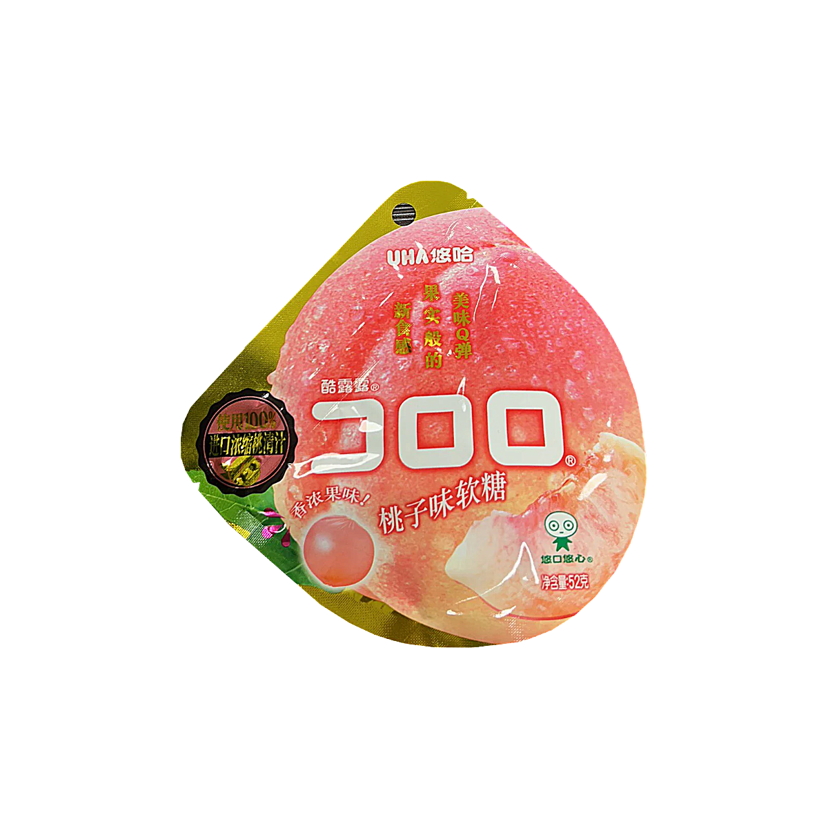 Japan - Mikakuto Cororo Peach Fruit Gummies Candy (52g)