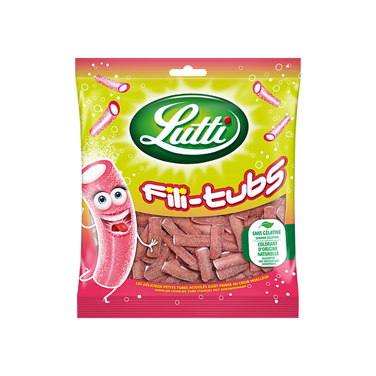 France - Lutti Fili-Tubes Strawberry Flavour Soft Candy (200g)