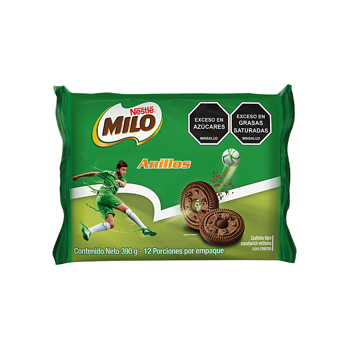 Colombia - Milo Chocolate Cookie Rings School Snack (12 packs, 390g)