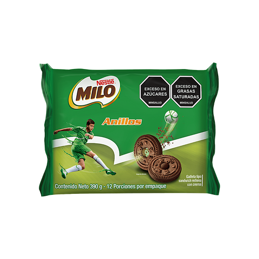 Colombia - Milo Chocolate Cookie Rings School Snack (12 packs, 390g)