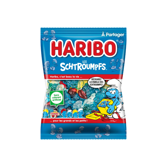 France - Haribo x Smurfs Collaboration Gummy Candy (120g)