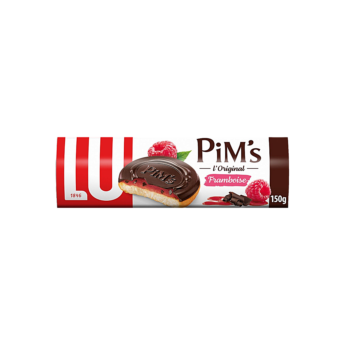 France - LU Pim’s Raspberry Jam Chocolate Biscuit Cookies (150g)