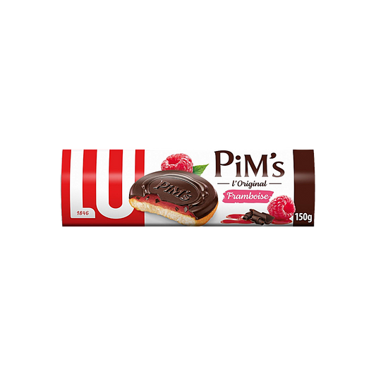 France - LU Pim’s Raspberry Jam Chocolate Biscuit Cookies (150g)