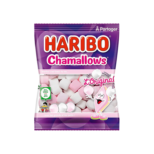 France - Haribo Chamallows Guimauves Roses et Blanches (100g)