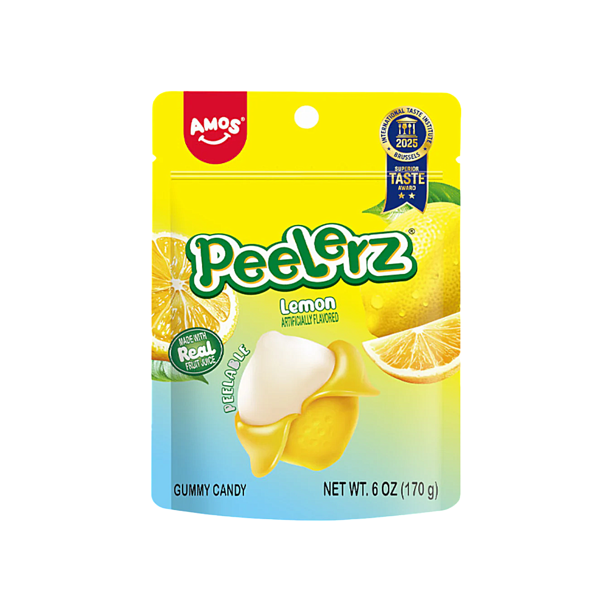 China - Peelerz Lemon Flavour Gummy Candy (170g)