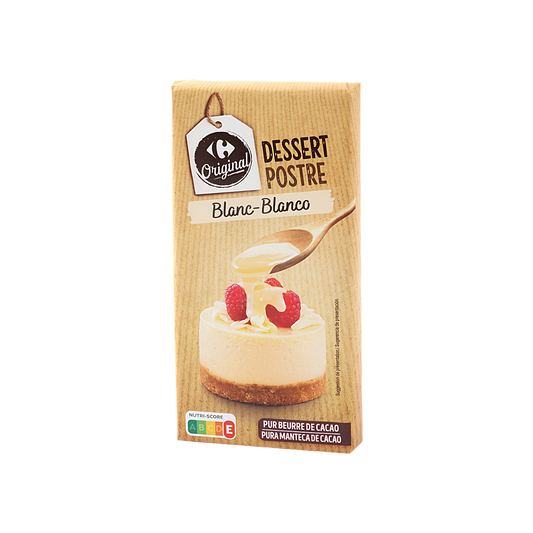 France - Carrefour Original White Dessert Chocolate Bar (200g)