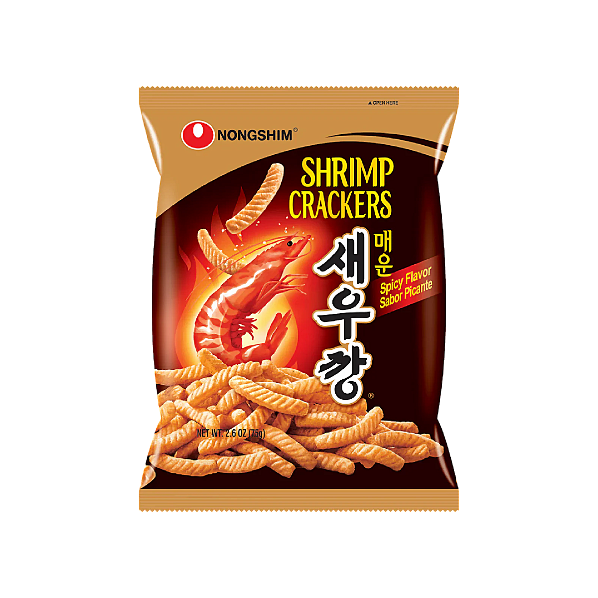 Korea - Nongshim Shrimp Crackers Spicy Flavour (75g)