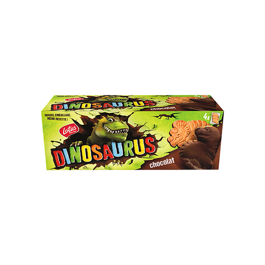 France - Dinosaurs Chocolate Milk Cookies School Snack (225g)