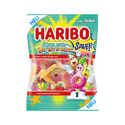 Germany – Haribo Sauer Brenner Gummy Candy (175g)