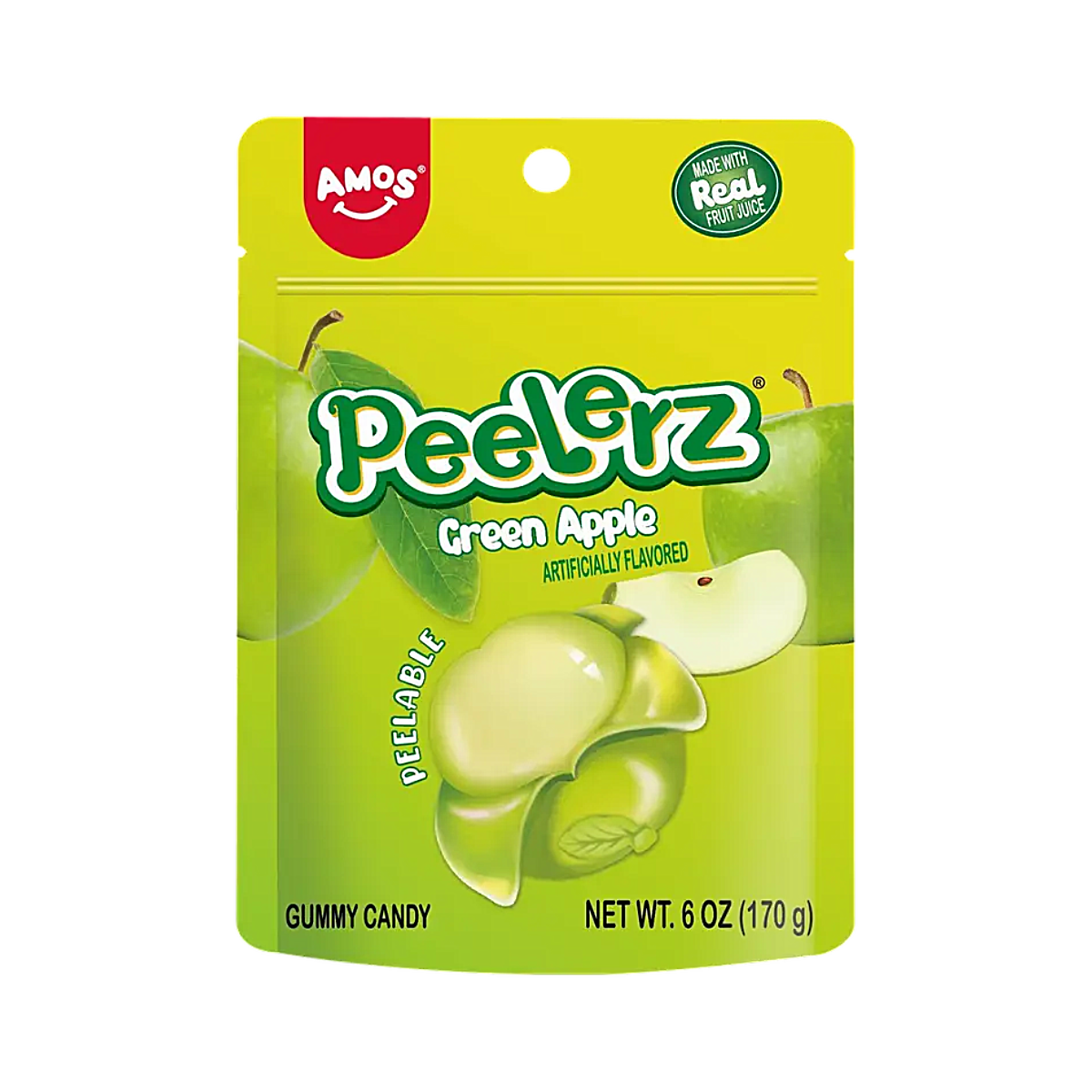 USA - Amos Peelerz Gummy Green Apple (TikTok Candy) (170g)
