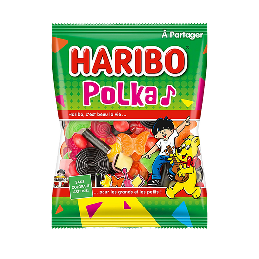 France - Haribo Polka Chewy Gummy Candy (120g)
