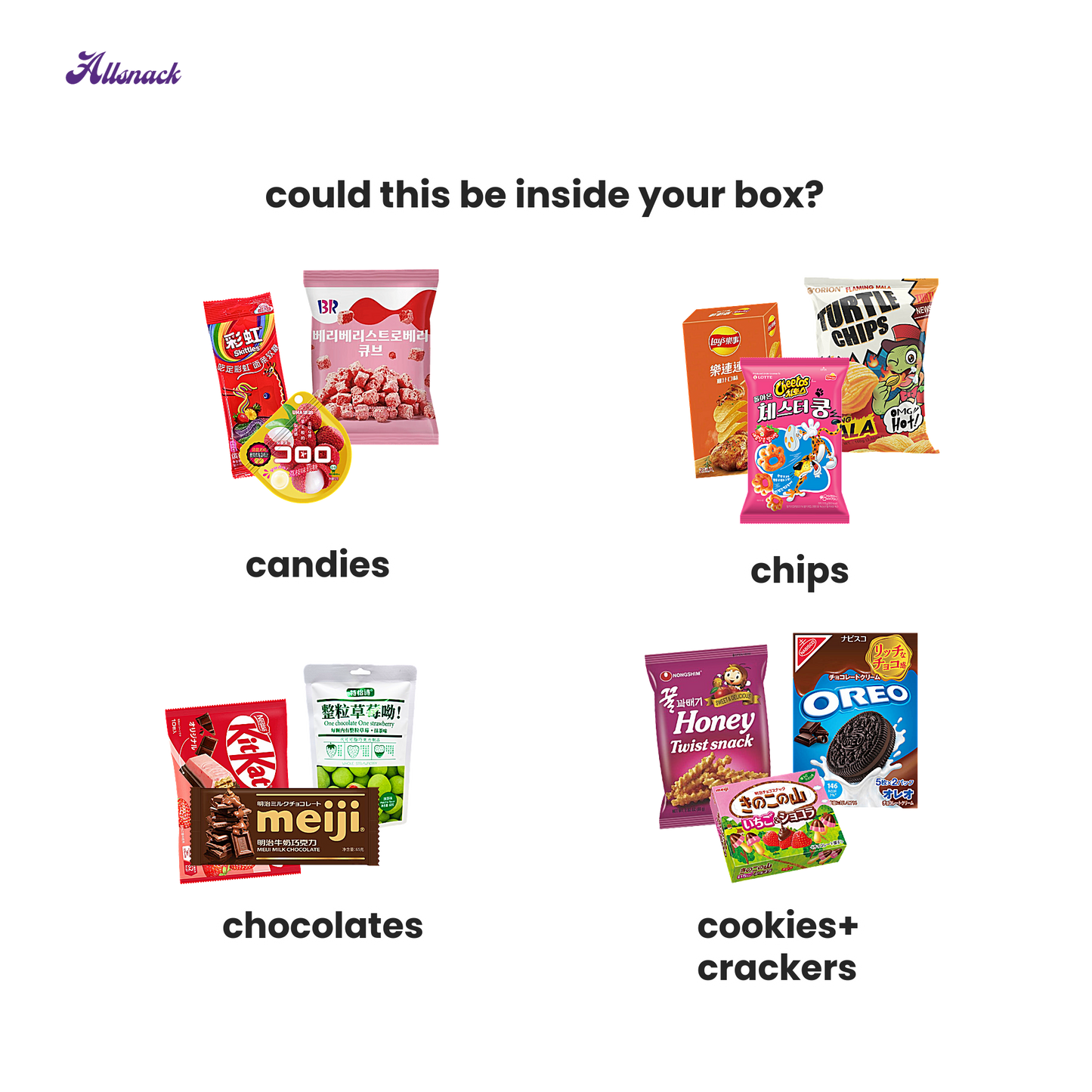 Asian Snack Box | 5 Exotic Snacks